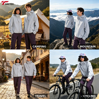 Veste coupe-vent technique imperméable unisexe 100% polyester pour le trekking et la randonnée, veste d'extérieur à capuche Acrivewear