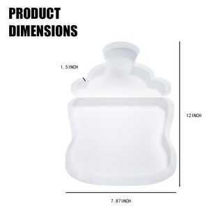 Tabla de Charcutería Elástica en Forma de Botella, Blanca, Rectangular, Multifuncional, Decorativa, para Regalo de Baby Shower - Product Image 2