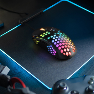 Souris de jeu filaire Onikuma CW903, design alvéolé ajouré, rétroéclairage RGB Chroma, pour joueurs d'e-sport professionnels - Product Image 2
