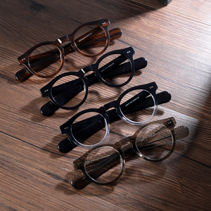 2024 Cổ Điển Của Phụ Nữ Cổ Điển Cá Nhân Hơi <span class=keywords><strong>Punk</strong></span> Cổ Điển Vòng Đinh Tán Acetate Kính Khung Cho Nam Giới - Product Image 3