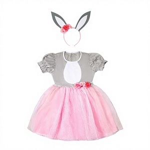 Disfraz <span class=keywords><strong>de</strong></span> <span class=keywords><strong>Conejita</strong></span> Beige para Niños, Disfraz <span class=keywords><strong>de</strong></span> Conejo <span class=keywords><strong>de</strong></span> Pascua, Mono con Falda Tutú y Diadema, Disfraz <span class=keywords><strong>de</strong></span> Juego <span class=keywords><strong>de</strong></span> Rol para Niñas - Product Image 6
