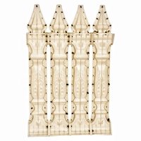 Dernier modèle de moule en plastique pour balustre décoratif en béton coulé sur place, hauteur 120 cm, en vente, moule pour clôture en béton, moule de fabrication préfabriquée