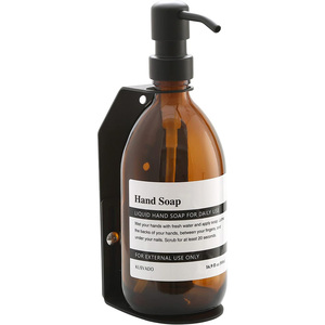 Supporto a Parete per Dispenser di Sapone con Vassoio Regolabile, Porta Dispenser <span class=keywords><strong>Doccia</strong></span> Antiruggine in Acciaio Inox SUS304 per Bottiglie Ricaricabili (Singolo) - Product Image 3