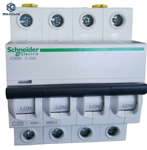 Interruptor de Circuito en Miniatura IC65N, Interruptor de Aire 4P C25A 400V, Protección Contra Sobrecarga y Cortocircuito, Distribución Eléctrica - Product Image 1