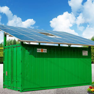 Conteneur frigorifique solaire de 20 pieds avec système d'énergie solaire Copeland, panneaux solaires, batterie et réfrigérant R-410A, garantie 3 ans - Product Image 1