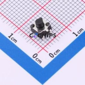 HX 4.5x4.5x4.5H B3JTP Tactile Switch SMD,4.5x4.5mm Switch Single Pole Single Throw Round Button 2.5N Horizontal Mount - Product Image 1