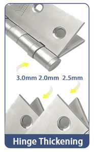 4-дюймовые современные противопожарные наружные складные шарниры с шариковым подшипником из нержавеющей стали дверные петли для деревянных дверей 200lbs емкость 1 - Product Image 2