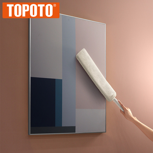 Pour un balai en microfibre avec manche extensible en acier plat pour nettoyer les endroits difficiles d'accès et les espaces sous les lits à la maison - Product Image 6