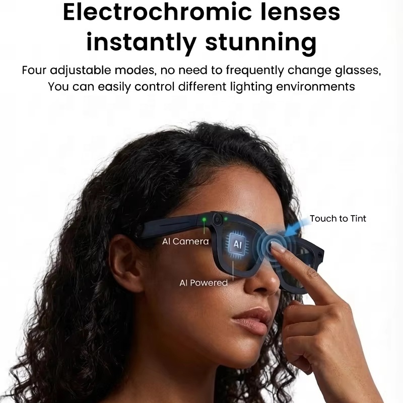 Smart Ai Glasses with Camera and Ai Assistant Translation Wireless Video Record Photography 800W Camera BT Call Wifi Men Women · image 1