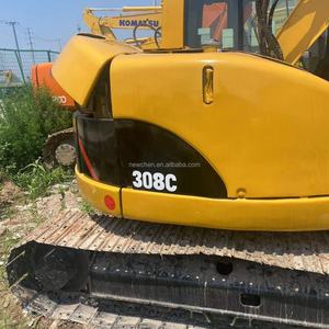 Miniexcavadora Usada Caterpillar Cat308C de 6-7 Toneladas en Venta, 95% Nueva, Incluye Motor, Caja de Cambios, Bomba de Engranajes, PLC y Rodamientos - Product Image 6