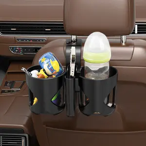 Car Headrest Backseat Organizer With Cup Holder And Phone Holder 3 In 1 Seat Back Organizer With Headrest Hooks