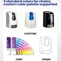 Distributeur de savon liquide mural de 1000 ml, rechargeable, en ABS, manuel, pour restaurants, salles de bain, douches