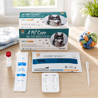 Kit de Prueba Rápida de Antígeno para Parvovirus Canino 2 en 1 (CDV/CAV) para Perros, Tarjeta de Diagnóstico Veterinario, Muestra Gratuita, Alta Sensibilidad