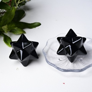 Obsidienne noire de haute qualité naturelle, étoile de Merkaba, cristal poli naturel <span class=keywords><strong>pour</strong></span> la guérison, la <span class=keywords><strong>méditation</strong></span>, le chakra - Product Image 4