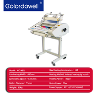 Laminateur automatique à chaud/froid WD-480S pour films adhésifs, largeur 480 mm, formats A3/A4/A5/A6, avec chauffage infrarouge