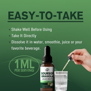 OEM ODM Suplementos Naturales Veganos Antioxidantes de Venta Caliente, Extracto Líquido de Hoja de Guanábana (Graviola) en Gotas - Product Image 3