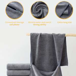 Toalla de Ejercicio Multifuncional Ecológica de Microfibra de Secado Rápido y Absorción de Sudor con Bolsillo para Gimnasio - Product Image 3