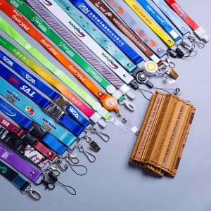 Promotional <b>Polyester</b> Exhibition Car Show Work Id Badge Mobile Phone With Logo Customized <b>Lanyard</b> Keychain - Product Image 2