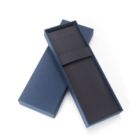 Impression de boîte personnalisée sublimée noir bleu longue boîte d'emballage en papier cadeau pour cravate pour hommes