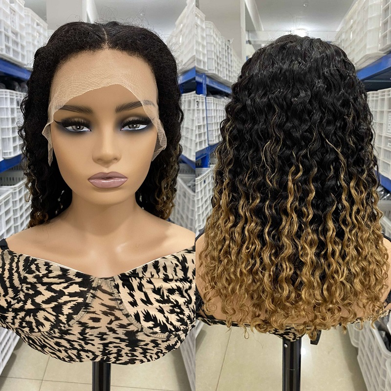 Tipo de 4C cabello peluca ombre color