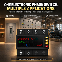 SINOTIMER STVP935S 125A 150A Protecteur de tension réglable triphasé 4 fils à réinitialisation automatique avec triple affichage LED pour montage sur rail DIN