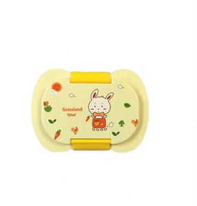 Cheap Kids <b>Lunch</b> Box w FREE TUMBLER <b>Set</b> ( 2 Compartments) School Office Baunan Bento (Blue Pink Yellow) - Product Image 4