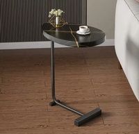 Ensemble de tables d'appoint en métal et bois massif au design moderne pour le salon, la chambre à coucher, l'hôtel et l'école