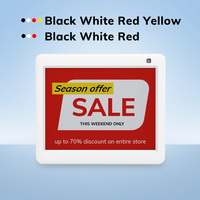 Étiquette de rayon électronique sans fil MinewTag 4 couleurs 5,8 pouces, écran E-Paper avec LED pour magasin de fruits, entrepôt, liaison POS ERP