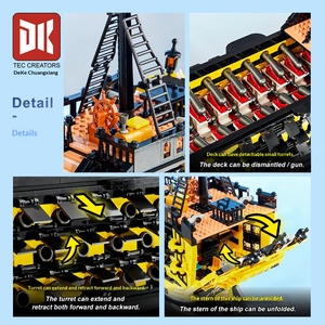 La Nave Pirata 6005: Puzzle per Bambini dei Caraibi, Blocchi da Costruzione, Giocattolo Transfrontaliero, Regalo di Compleanno - Product Image 4