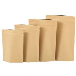 Sacs refermables personnalisés avec logo 2026, sacs d'emballage en papier kraft doublés de feuille d'aluminium, pack promotionnel - Product Image 3