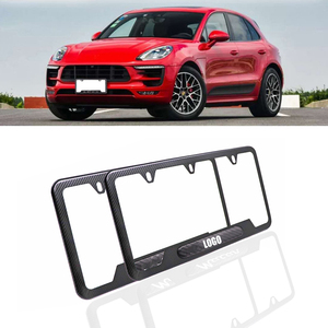Chất Lượng Cao Carbon Grain Logo Kim Loại Tấm Giấy Phép Khung Bìa Đen Mới Tân Trang Sản Phẩm Ô Tô - Product Image 6