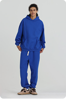 Nouveautés : Ensemble de sweat-shirts oversize en molleton multicolores, de couleur unie, de marque streetwear