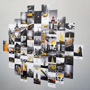 عرض ساخن 50 قطعة من ورق الصور المطبوع 4 × 6 بوصات مجموعة ملصقات حائط مخصصة للجمالية