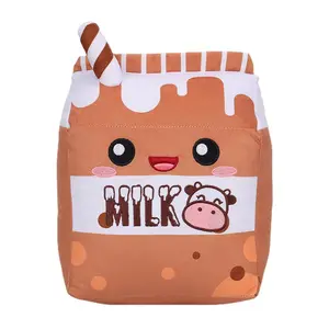 Mercato di vendita calda latte peluche giocattoli carini latte mirtillo cuscino per la casa latte banana peluche giocattoli