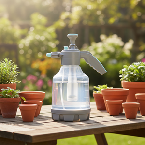 Pistolet à eau manuel NIKiSUN 8 motifs, basse pression, vert, pour le nettoyage de voiture, <span class=keywords><strong>avec</strong></span> réservoir de 100 ml, port 5/8 pouces, outil à <span class=keywords><strong>main</strong></span> pour le jardinage domestique - Product Image 2