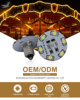 Lámpara LED SMD3528 de Plástico para Parques de Atracciones, E10/E14, AC 24V, Impermeable, Luz Blanca Fría, 28MM, Luces Puntuales IP44, Controlador DMX