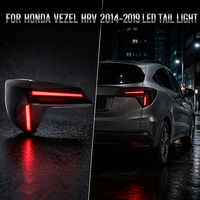 Ensemble de feux arrière LED fumés modifiés pour Honda HRV Vezel 2014-2019 SUV, accessoires de feux arrière LED
