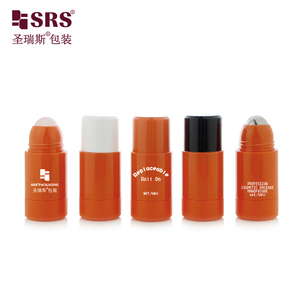 Flacon roll-on en plastique rechargeable de 50 ml et 75 ml, forme cylindrique, pour emballage cosmétique, avec grand applicateur à bille et bille de massage en métal, bille en PP - Product Image 4