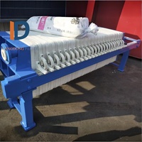 Presse à membrane semi-automatique LANGDONG à cadres en polypropylène avec système hydraulique, épaisseur de gâteau 20-40 mm