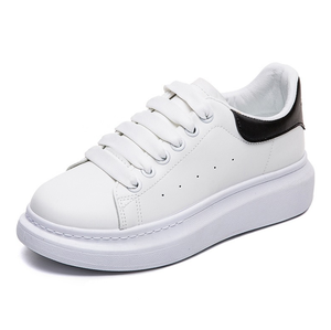 Petites chaussures blanches pour femmes, <span class=keywords><strong>plateforme</strong></span>, chaussures décontractées blanches pour femmes - Product Image 2