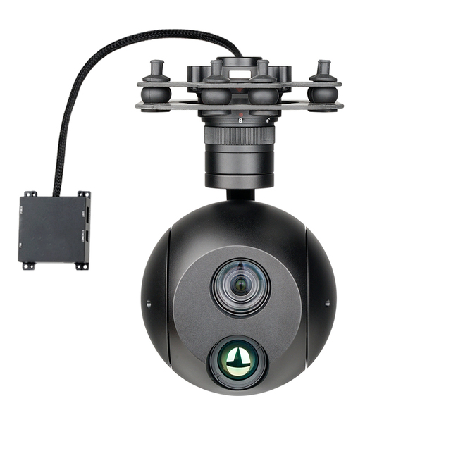 A10T Pro AI Auto Target Tracking Long Distance Laser Rangefinder Thermal Imaging Gimbal Camera for Drone
