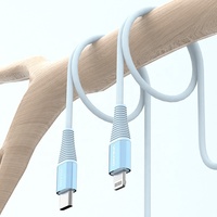 Conector de 1,2 M para Iphone Cable Usb tipo C a Cable de 8 pines para iPhone 6 7 8 XR XS 11 12 13 Ipad Ipod Apple