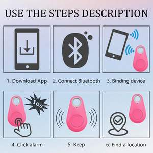 Dispositivo antipérdida inteligente Bluetooth portátil Kingtale para mascotas Mini dispositivo de seguimiento <span class=keywords><strong>GPS</strong></span> para mascotas - Product Image 5