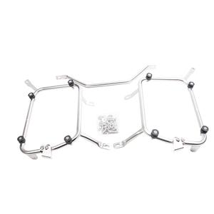 <span class=keywords><strong>MT09</strong></span> - Juego de Soportes de Acero Inoxidable Plateado para Portaequipajes Delantero de Motocicleta, Resistentes al Óxido - Product Image 1