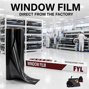 Película de Tinte para Ventanas de Cerámica Nano IR90 HD Cristalino IRR90% UV99% Suministro OEM de Fábrica Película Solar para Vidrios Automotrices - Product Image 1