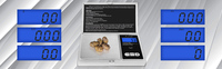 Balance de poche numérique 6 unités Conversion 200g X 0.01g Mini balance avec écran LCD pour bijoux de cuisine, médecine, pesée du café