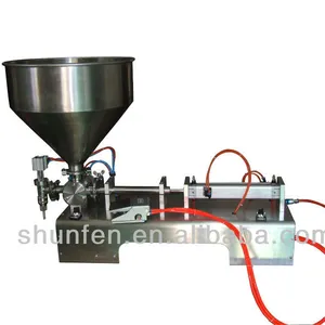 Quality Pneumatic Semi-Auto Cream Volumetric Filling Machine (full pneumatic filling machine for paste, cream, sauce)