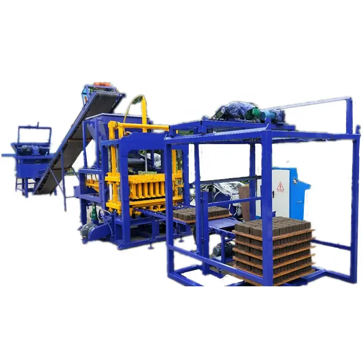 4 15 hydraulic brick automatic vibrating making machine Hollow cement fly ash bricks machinery block maker construction