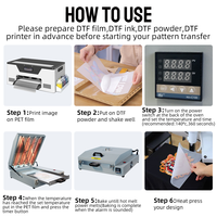 Oven DTF Baiyin Digital A3 A4 Desktop Slide-out untuk Film PET, Kaos, Printer DTF, Pengering Bubuk, Oven Pengering dan Pengeras Panas