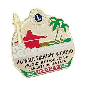 Üretici özelleştirilmiş damgalama aşk broş Metal sert emaye Lions kulübü yaka Pin emaye hatıra amblem rozeti baskı logosu - Product Image 1